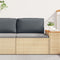 vidaXL - Ligbedkussen - voor - Rugleuning - Antraciet - 70x40x12 - cm - Oxford - Stof