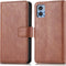 iMoshion Hoesje Geschikt voor Motorola Moto E22 Hoesje - iMoshion Luxe Bookcase - Bruin