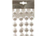 Kralenketting plastic xxl 20mmx270cm winterwit