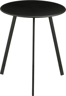 Mica Decorations Seatle - Bijzettafel - H45 x Ø38 cm - Metaal - Zwart