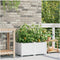 vidaXL - Plantbakken - met - Water - Irrigatiesysteem - 2 - stuks - Wit
