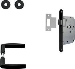 AXA Curve Klik - Binnendeurbeslag set - Zwart geslepen zonder zichtbare schroefgaten