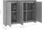 vidaXL - Dressoir - 102x33x75 - cm - bewerkt - hout - grijs - sonoma - eikenkleurig