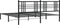 vidaXL - Bedframe - met - hoofdbord - metaal - zwart - 193x203 - cm