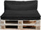 In The Mood Collection Mick Palletkussens - L120 x B80/40 x H12 cm - Zwart