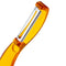 Triangle - Ultra Fijne Dubbelzijdige Dunschiller - Glad Mesje RVS - Oranje - 17 cm