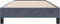 vidaXL - Bedframe - zonder - matras - 100x220 - cm - fluweel - donkergrijs
