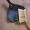 CABANAZ - stoffer en blik, metaal en bamboe, incl. magneet, DUSTPAN & BRUSH, grijs