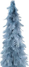 PTMD Foksy Kerstmis Ornament - 14 x 14 x 60 cm - Veren - Blauw