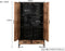 Livingfurn - Kabinetkast Sturdy 170x100cm - Mangohout en Gecoat Staal