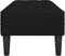 vidaXL - Zwarte - Bank - 113x57x39 - cm - Stof