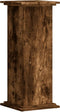 vidaXL - Plantenstandaard - 33x33x80 - cm - bewerkt - hout - gerookt - eikenkleurig