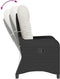 vidaXL - Ligbed - met - Kussen - Zwart - Poly - Rattan