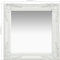 vidaXL - Wandspiegel - barok - stijl - 50x50 - cm - wit