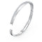 Twist armband - Rodium toplaag - Sprankelende witte kristallen - Wit