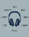 Fresh ‘n Rebel Clam - Draadloze over-ear koptelefoon - 35 uur speeltijd - Steel Blue