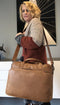 Leren Laptoptas Cognac Jackson