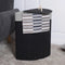 Zwarte bamboe wasmand 60 liter - Hoekmodel