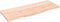 vidaXL - Wandschap - 100x40x2 - cm - onbehandeld - massief - eikenhout