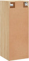 vidaXL - Wandkast - 34,5x34x90 - cm - bewerkt - hout - sonoma - eikenkleurig