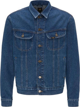 Lee RIDER - Heren Jas - Regular fit - Denim Mid-blauw - Maat L
