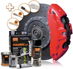 Foliatec Remklauwlakset - Remklauw verf - 4 Componenten - NEON rood (1 set)