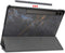 imoshion Tablet Hoes - Geschikt voor Samsung Galaxy Tab S9 11.0 inch Plus / Galaxy Tab S9 11.0 inch FE Plus / Galaxy Tab S10 Plus - Design Trifold Bookcase - Black Marble