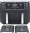 Ninja Foodi AF400EU - Dubbele Airfryer XXL - 9.5 Liter - 2470 Watt - Dual Zone Technologie
