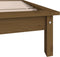 vidaXL - Bedframe - massief - grenenhout - honingbruin - 90x200 - cm