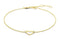 Marie-Celeste Armband - Hart 0,8 mm 16,5 + 2 cm - Goud