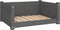 vidaXL - Hondenmand - 65,5x50,5x28 - cm - massief - grenenhout - grijs