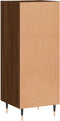 vidaXL - Dressoir - 34,5x34x90 - cm - bewerkt - hout - bruin - eikenkleur