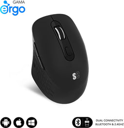 SUBBLIM SUBMO-EDCUR01 - Draadloze Muis - 1600 DPI - Zwart