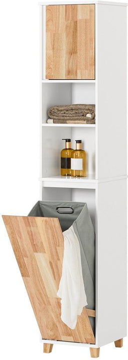 SoBuy BZR74-W - Badkamer Kolomkast - Grote Opbergruimte L31 x B32 x H170 cm - Blanc
