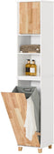 SoBuy BZR74-W - Badkamer Kolomkast - Grote Opbergruimte L31 x B32 x H170 cm - Blanc