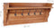 vidaXL - Wandkapstok - 80x16,5x35 - cm - massief - teakhout
