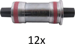 Vierkante trapas 123mm Edge 68mm met aluminium cups (12 stuks)