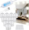 Hollywood Spiegellampen - 10 LED lampen - Dimbaar 10 standen - Wit (10 stuks)