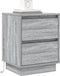 vidaXL - Nachtkastje - met - LED-verlichting - - - Grijs - Sonoma - - - 39x34,5x50 - cm
