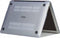 Lunso Geschikt voor MacBook Pro 13 inch (2016-2019) cover hoes - case - mat transparant