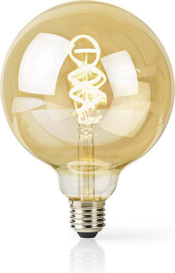 Nedis SmartLife LED Filamentlamp - Wi-Fi - E27 - 360 lm - 4.9 W - Warm tot Koel Wit - 1800 - 6500 K - Glas - Globe