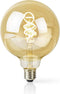 Nedis SmartLife LED Filamentlamp - Wi-Fi - E27 - 360 lm - 4.9 W - Warm tot Koel Wit - 1800 - 6500 K - Glas - Globe