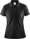 Craft Pique Classic - Dames Polo - Comfortabele pasvorm - Zwart - Maat XL