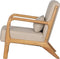 WOOOD Mark Fauteuil - Stof - Naturel - 75x67x82