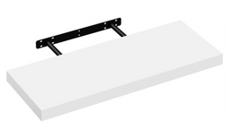 eSituro SWS0196 - zwevende wandplank - robuust MDF - 60 x 23 x 3,8 cm - wit
