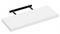 eSituro SWS0196 - zwevende wandplank - robuust MDF - 60 x 23 x 3,8 cm - wit