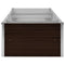 vidaXL - Plantenbak - verhoogd - 240x80x45 - cm - gegalvaniseerd - staal - bruin