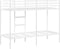 vidaXL - Stapelbed - zonder - matras - 80x200 - cm - staal - wit