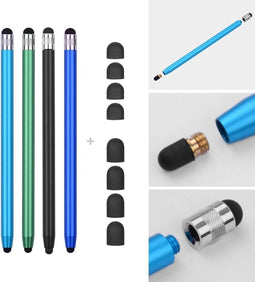4 stuks - Stylus touchscreen pennetjes - Gemixte kleuren