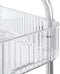 vidaXL - Opbergtrolley - 4-laags - 37x28x95 - cm - acryl - transparant